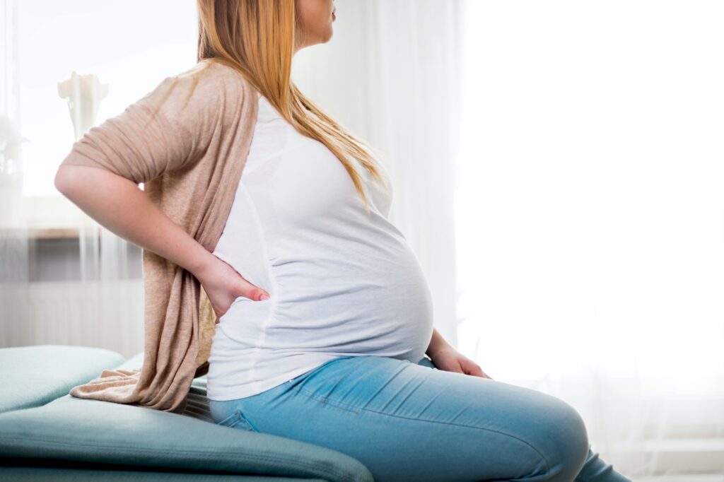 Lower back pain, discomfort during pregnancy